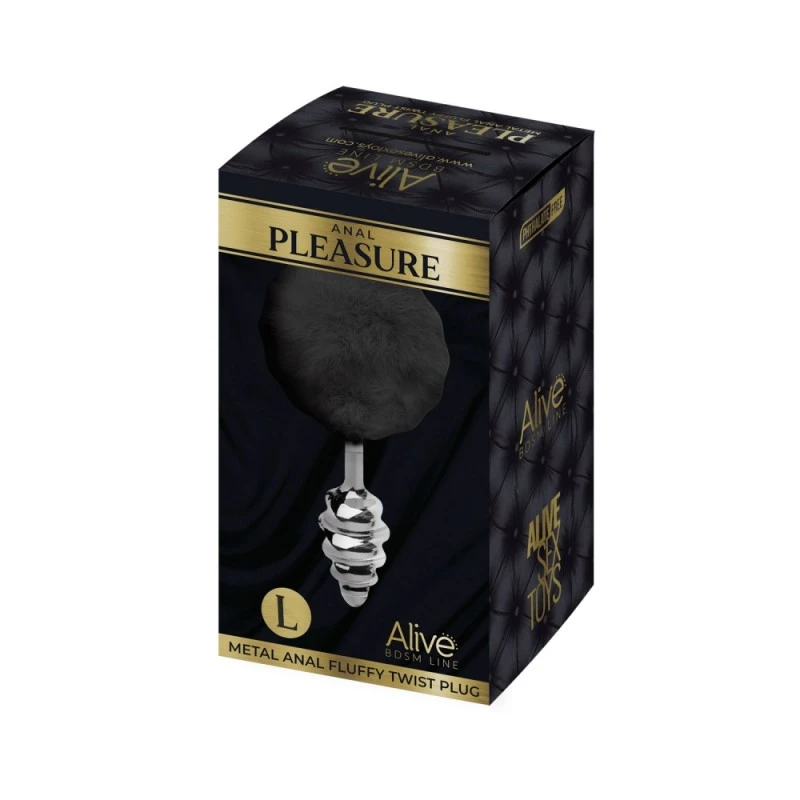 Alive Plug Anal Queue De Lapin Fluffy Twist L Noir 4 Alive Plug Anal Queue De Lapin Fluffy Twist L Noir – Image 2