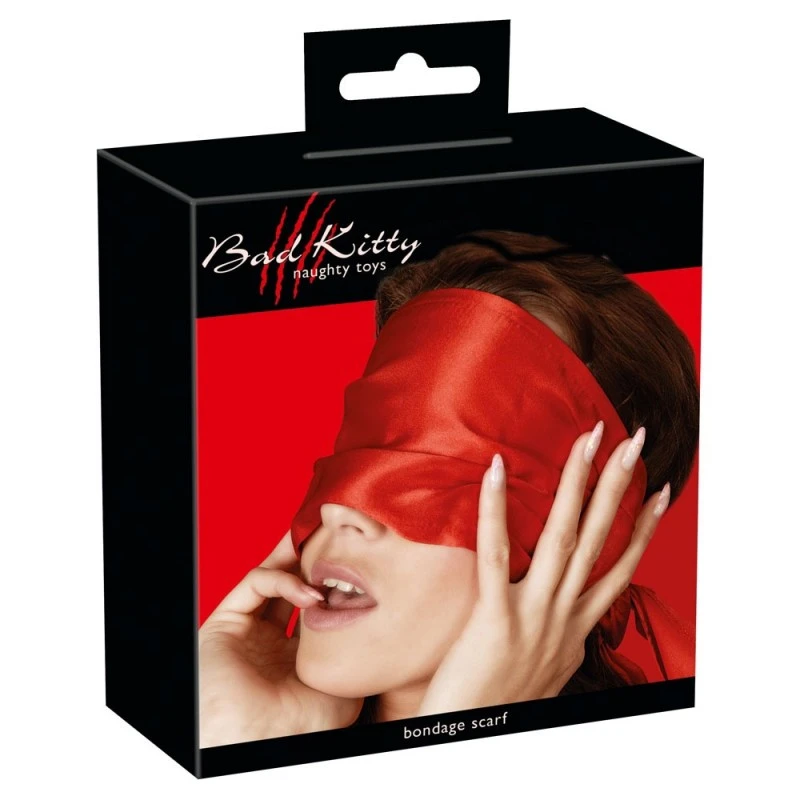 Bad Kitty Bandeau De Bondage En Satin Rouge 4 Bad Kitty Bandeau De Bondage En Satin Rouge – Image 2