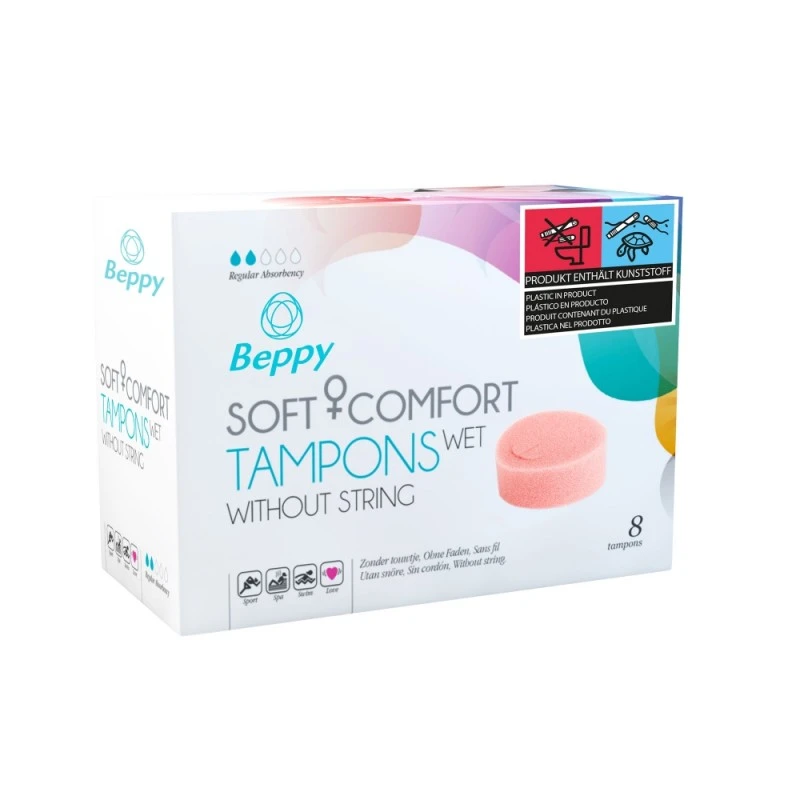 Beppy Soft Comfort Tampons Wet Boîte De 8 3 Beppy Soft Comfort Tampons Wet Boîte De 8