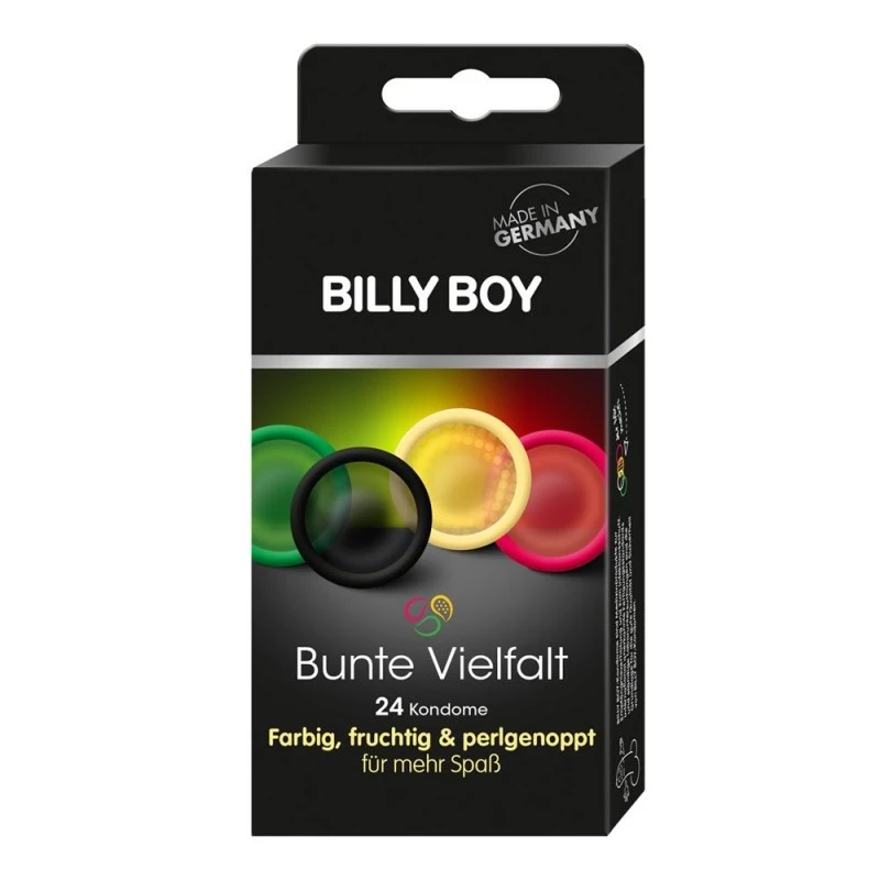 Billy-Boy Préservatifs Billy Boy Colorés & Aromatisés & Perlés Boîte De 24 3 Billy-Boy Préservatifs Billy Boy Colorés & Aromatisés & Perlés Boîte De 24