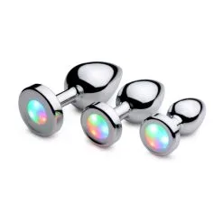 Booty Sparks Plug Anal Métal Lumineux Light Up Large -Pas Cher SexToys Magasin booty sparks light up large anal plug 4