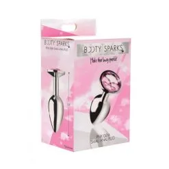 Booty Sparks Plug Anal Bijou Cristal Rose S -Pas Cher SexToys Magasin booty sparks plug anal bijou cristal rose s 3