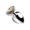 Booty Sparks Plug Anal Métal Bijou Rainbow Prism Heart Large 2 Booty Sparks Plug Anal Métal Bijou Rainbow Prism Heart Large -Pas Cher SexToys Magasin booty sparks rainbow prism heart anal plug large