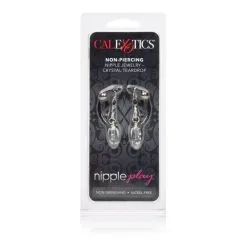 CalExotics Pinces à Tétons Bijoux Crystal Teardrop -Pas Cher SexToys Magasin calexotics nipple play crystal teardrop 2