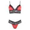 Cottelli Collection Ensemble 2 Pièces Satin & Dentelle Rouge Et Noir -Pas Cher SexToys Magasin cottelli collection ensemble 2 pc satin dentelle rouge noir