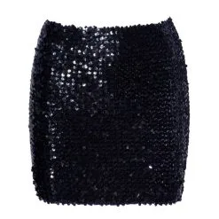 Cottelli Collection Jupe Courte Sequins Noire -Pas Cher SexToys Magasin cottelli collection jupe sequins noire 2