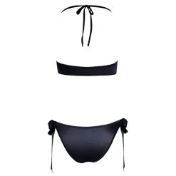 Cottelli Collection Maillot De Bain 2 Pièces Satiné Noir -Pas Cher SexToys Magasin cottelli collection maillot de bain 2 pieces noueds noir 4