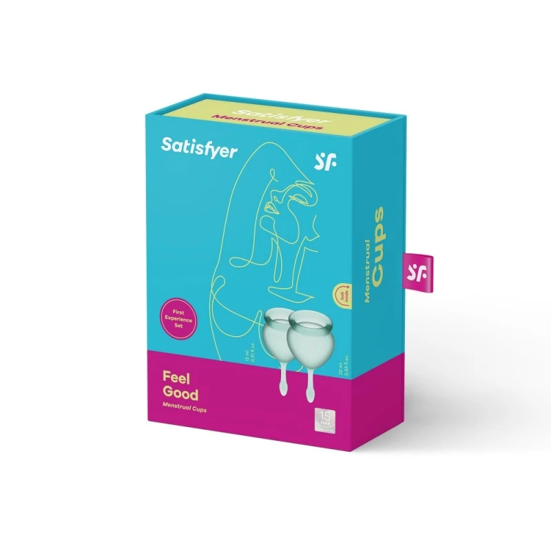 Coupes Menstruelles Satisfyer Feel Good Vert 5 Coupes Menstruelles Satisfyer Feel Good Vert – Image 3