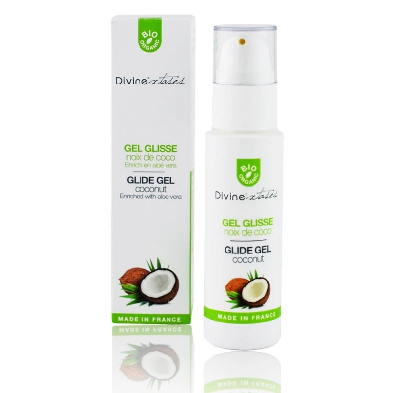 DIVINEXTASES Lubrifiant Noix De Coco Bio Glide Gel 100 Ml 3 DIVINEXTASES Lubrifiant Noix De Coco Bio Glide Gel 100 Ml