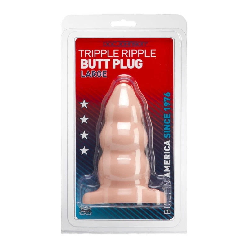 Doc Johnson Plug Anal Tripple Ripple Large 4 Doc Johnson Plug Anal Tripple Ripple Large – Image 2