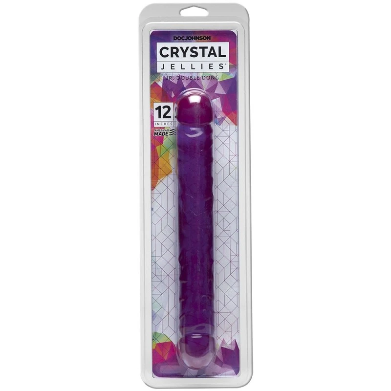 Doc Johnson Double Dong 30 Cm Crystal Jellies Violet 4 Doc Johnson Double Dong 30 Cm Crystal Jellies Violet – Image 2
