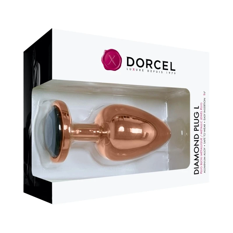 Dorcel Plug Anal Métal Diamant Noir L 6 Dorcel Plug Anal Métal Diamant Noir L – Image 4