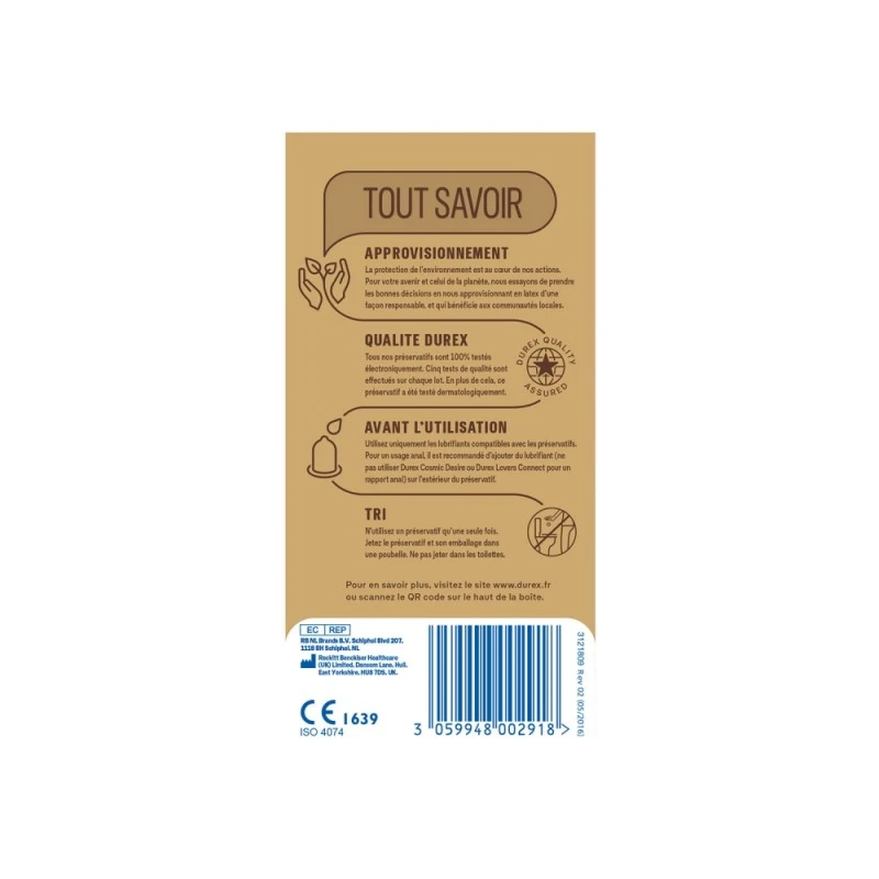 Durex Nude XL Extra Large Boîte De 8 4 Durex Nude XL Extra Large Boîte De 8 – Image 2