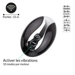 FeelzToys Plug Anal Vibrant Télécommandé Unisexe Black Jamba -Pas Cher SexToys Magasin feelztoys plug anal black jamba vibrant telecommande 3