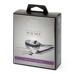 Fifty Shades Of Grey Collier Avec Pinces à Tétons Play Nice -Pas Cher SexToys Magasin fifty shades of grey collier pinces tetons play nice 4
