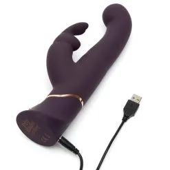 Fifty Shades Of Grey Vibromasseur Rabbit Rotatif Rechargeable Greedy Girl -Pas Cher SexToys Magasin fifty shades of vibromasseur rabbit rotatif greedy girl 4