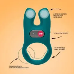 Fun Factory Anneau Vibrant NŌS Vert 12 Fun Factory Anneau Vibrant NŌS Vert -Pas Cher SexToys Magasin fun factory nos vert 4