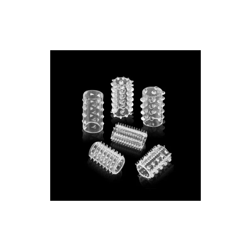 GLAMY Kit De 6 Manchons à Pénis Love Feelings 3 GLAMY Kit De 6 Manchons à Pénis Love Feelings