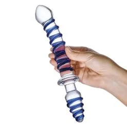 Gläs Gode & Plug Anal En Verre Mr. Swirly -Pas Cher SexToys Magasin glas mr swirly gode et plug anal en verre 2