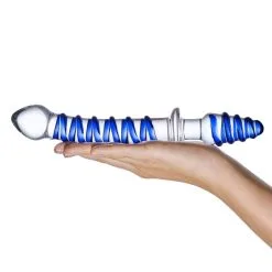 Gläs Gode & Plug Anal En Verre Mr. Swirly -Pas Cher SexToys Magasin glas mr swirly gode et plug anal en verre 3