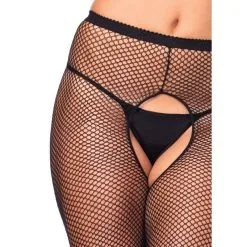 LEG AVENUE Collant Ouvert Résille GT 9 LEG AVENUE Collant Ouvert Résille GT -Pas Cher SexToys Magasin leg avenue plus size crotchless pantyhose fishnet 2