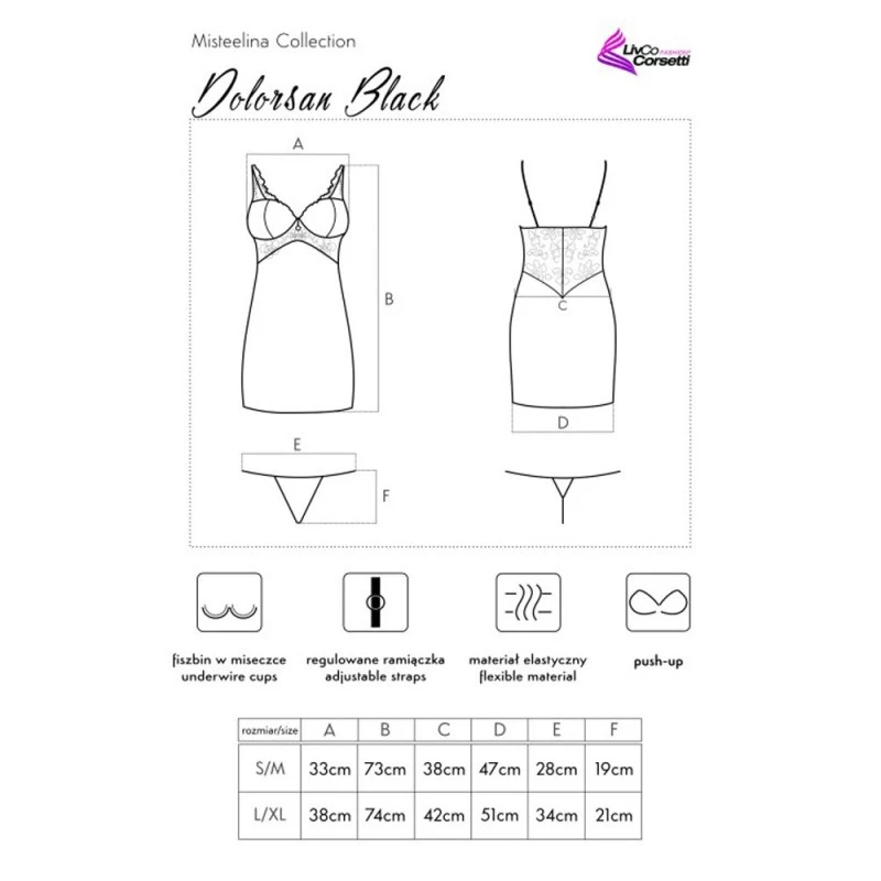 LivCo Corsetti Nuisette Dolorsan Misteelina Collection Dentelle Noire 5 LivCo Corsetti Nuisette Dolorsan Misteelina Collection Dentelle Noire – Image 3