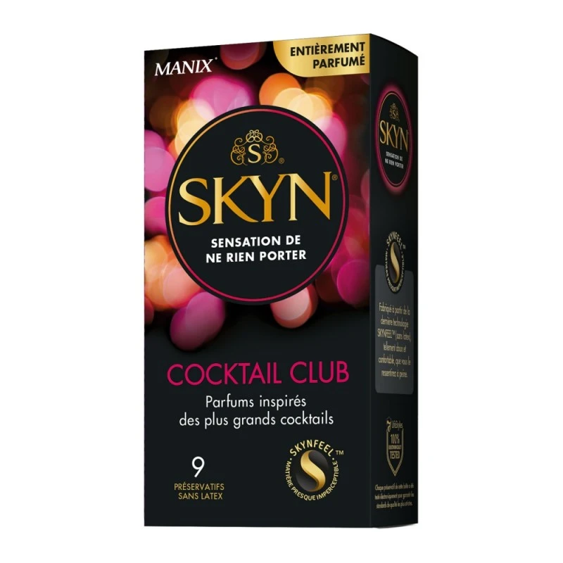 Manix Préservatifs Skyn Cocktail Club Boîte De 9 3 Manix Préservatifs Skyn Cocktail Club Boîte De 9