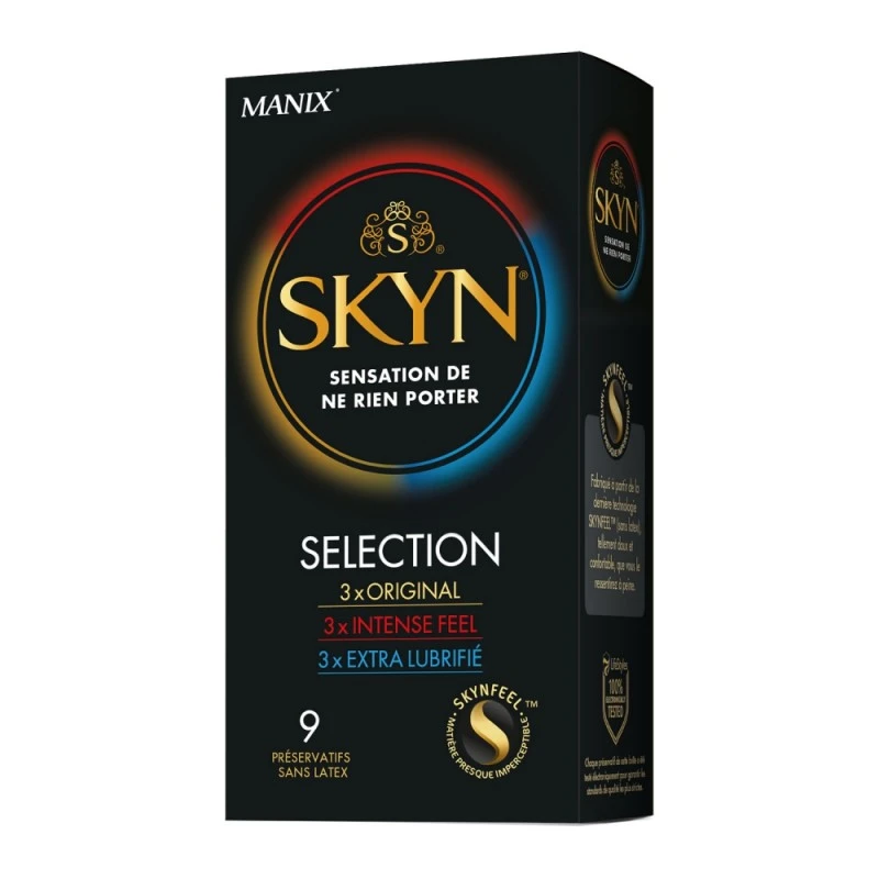 Manix Préservatifs Skyn Sélection Boîte De 9 3 Manix Préservatifs Skyn Sélection Boîte De 9