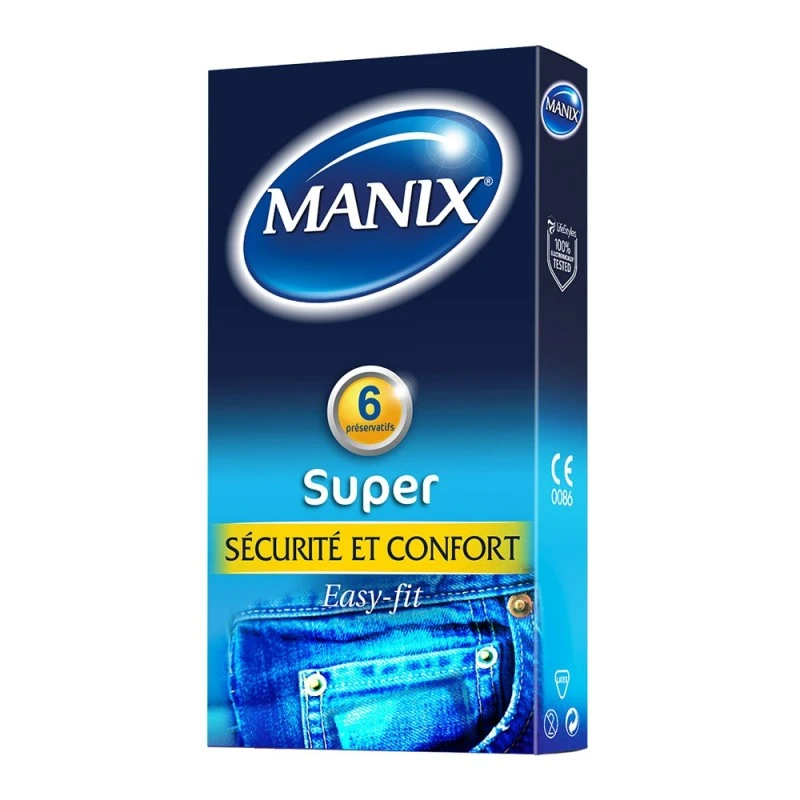 Manix Préservatifs Super Boîte De 6 3 Manix Préservatifs Super Boîte De 6
