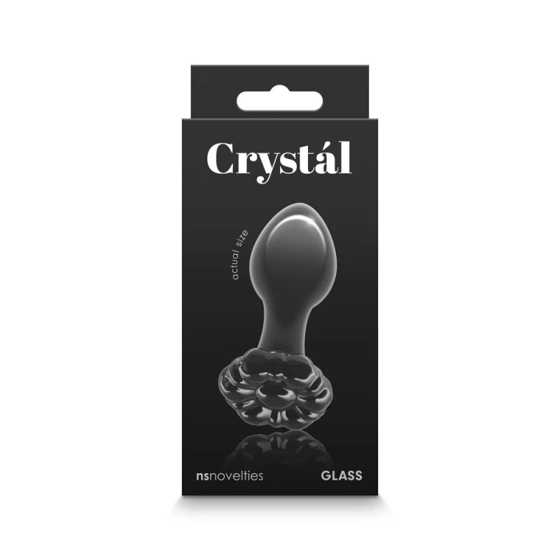 Nsnovelties Plug Anal En Verre Crystal Flower Noir 6 Nsnovelties Plug Anal En Verre Crystal Flower Noir – Image 4