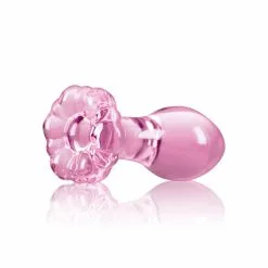 Nsnovelties Plug Anal En Verre Crystal Flower Rose