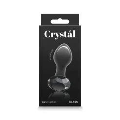 Nsnovelties Plug Anal En Verre Crystal Gem Noir -Pas Cher SexToys Magasin nsnovelties crystal gem plug anal en verre noir 3