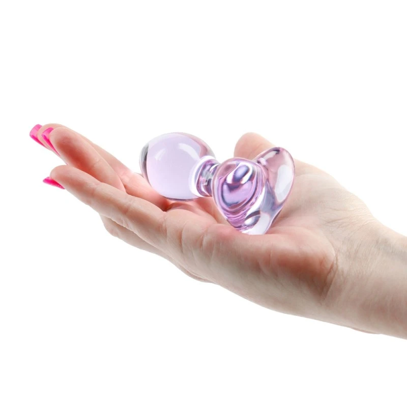 Nsnovelties Plug Anal En Verre Crystal Heart Violet 5 Nsnovelties Plug Anal En Verre Crystal Heart Violet – Image 3