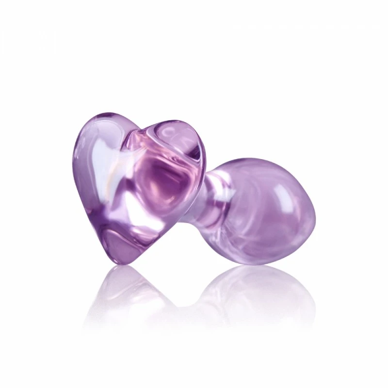 Nsnovelties Plug Anal En Verre Crystal Heart Violet 3 Nsnovelties Plug Anal En Verre Crystal Heart Violet