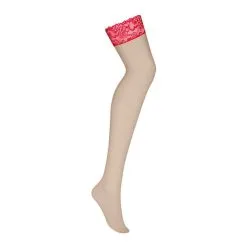 Obsessive Bas Jarretière Rouge 838-STO-3 -Pas Cher SexToys Magasin obsessive 838 sto 3 sexy stockings 2