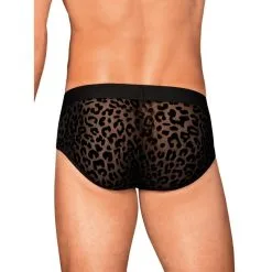 Obsessive Slip Azmeron Léopard Noir -Pas Cher SexToys Magasin obsessive azmeron slip leopard noir 2