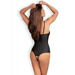 Obsessive Body Ouvert Effet Cuir Redella Noir -Pas Cher SexToys Magasin obsessive body ouvert effet cuir redella noir 2