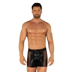 Obsessive Boxer De Bain Punta Negra Wetlook Noir