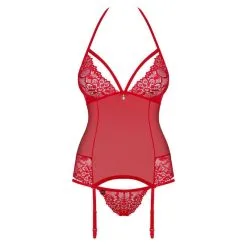 Obsessive Corset 838-COR-3 Rouge -Pas Cher SexToys Magasin obsessive corset 838 cor 3 rouge 2