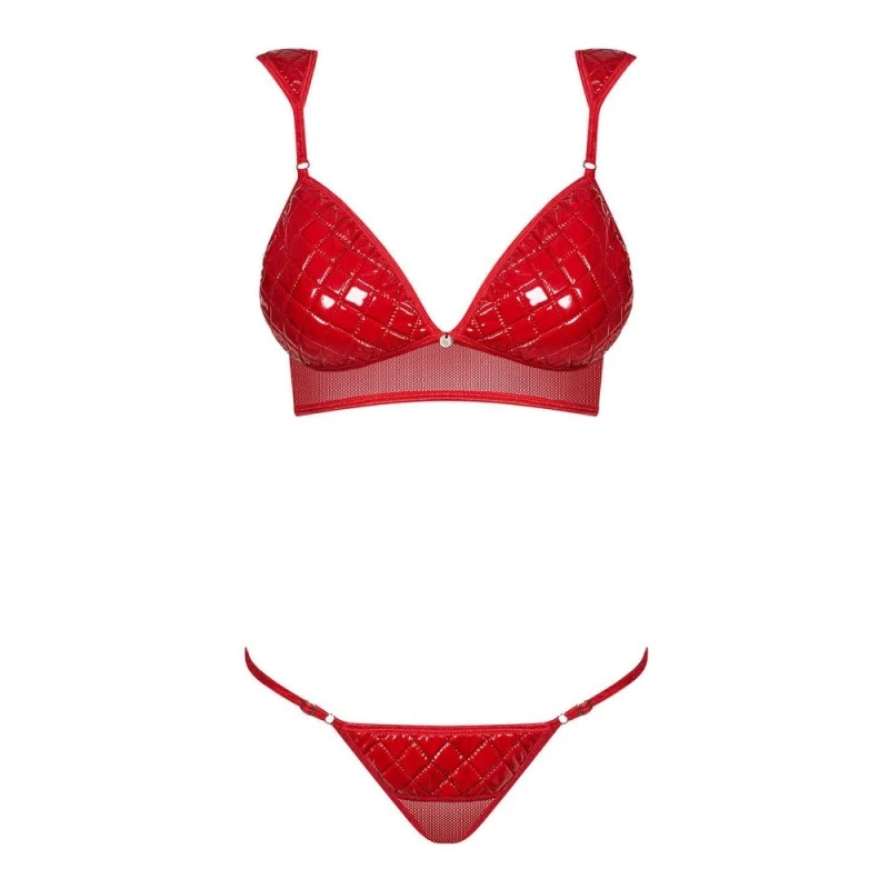 Obsessive Ensemble 2 Pièces Wetlook Hunteria Rouge 4 Obsessive Ensemble 2 Pièces Wetlook Hunteria Rouge – Image 2