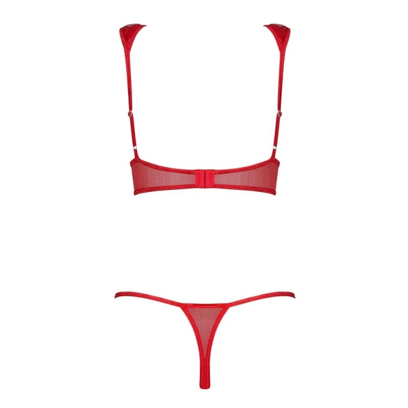 Obsessive Ensemble 2 Pièces Wetlook Hunteria Rouge 6 Obsessive Ensemble 2 Pièces Wetlook Hunteria Rouge – Image 4