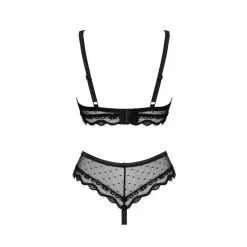 Obsessive Ensemble 2 Pièces Marrbel Maille & Dentelle Noire -Pas Cher SexToys Magasin obsessive ensemble 2 pieces marrbel noire 2