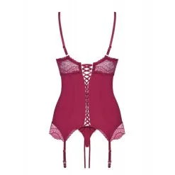 Obsessive Guêpière Rosalyne Cerise 11 Obsessive Guêpière Rosalyne Cerise -Pas Cher SexToys Magasin obsessive guepiere rosalyne cerise 3