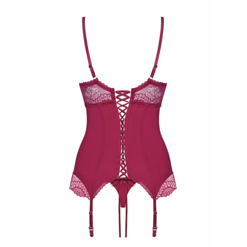 Obsessive Guêpière Rosalyne Cerise 6 Obsessive Guêpière Rosalyne Cerise – Image 4