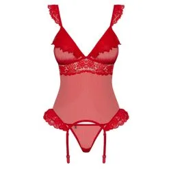 Obsessive Guêpière Rouge 863-COR-3 9 Obsessive Guêpière Rouge 863-COR-3 -Pas Cher SexToys Magasin obsessive guepiere rouge 863 cor 3 2
