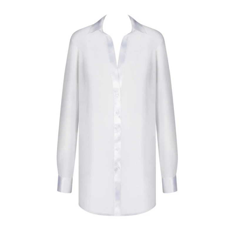 Obsessive Chemise Stellya Maille Blanche 4 Obsessive Chemise Stellya Maille Blanche – Image 2