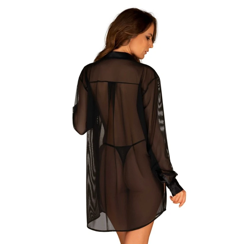 Obsessive Chemise Stellya Maille Noire 5 Obsessive Chemise Stellya Maille Noire – Image 3