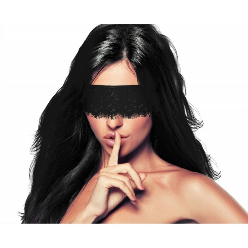 Ouch! Bandeau Mystère Lace Mask Noir 3 Ouch! Bandeau Mystère Lace Mask Noir