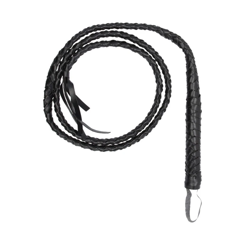 Ouch! Fouet Long En Cuir Tressé Twisted Whip 3 Ouch! Fouet Long En Cuir Tressé Twisted Whip