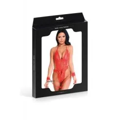 PARIS HOLLYWOOD Body & Menottes En Dentelle Rouge -Pas Cher SexToys Magasin paris hollywood body menottes en dentelle rouge 2